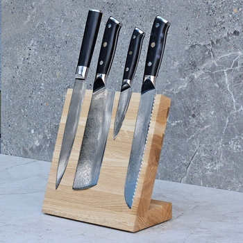 Oak knive block (4 knives) 