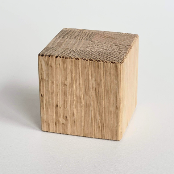 Oak cube 60 mm