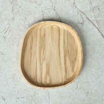 Oak deco tray STONE 160x150x15 mm