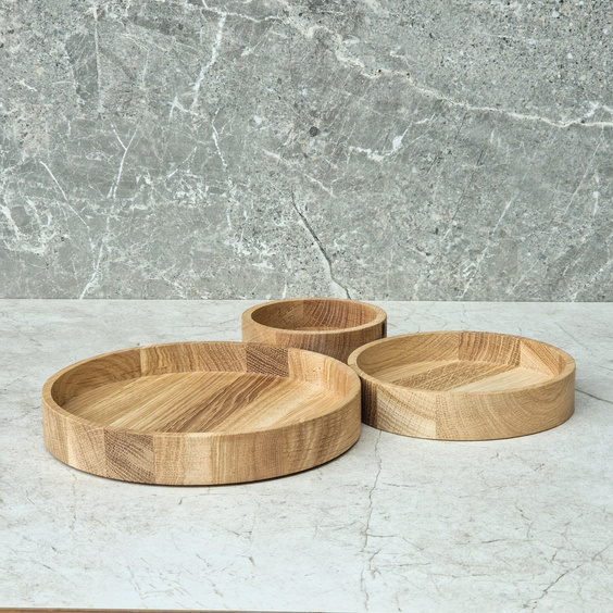 Oak snack bowl dia150x30mm