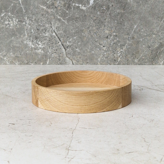 Oak snack bowl dia150x30mm