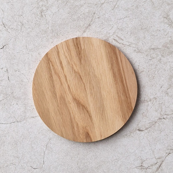 Set of 3 oak pot trivets ∅150 mm 