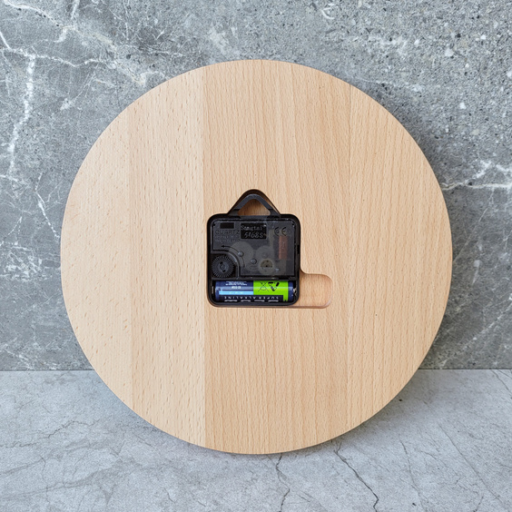 Big Beech clock to hang ø240x20mm