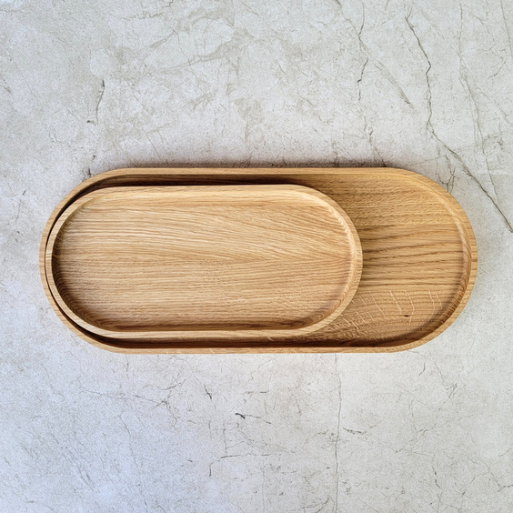 Oak serving tray 350x150x15 mm