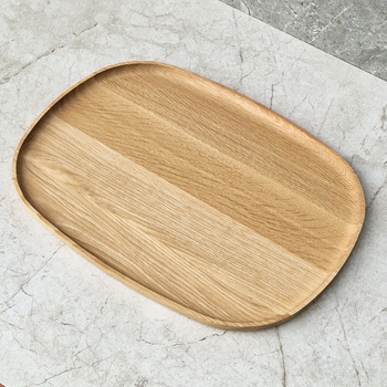 Oak deco tray STONE 400x300x20mm