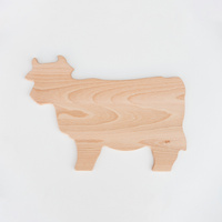 Beech board cow shaped 300x200x9 mm