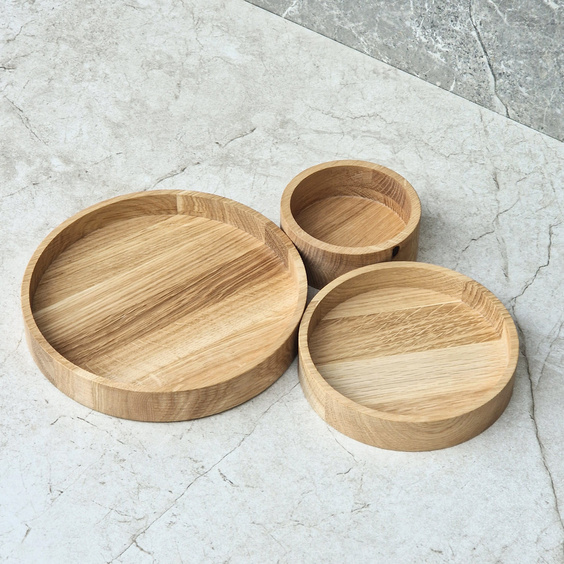 Oak snack bowl dia150x30mm