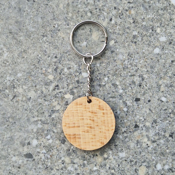 Keychain with hole ∅35 mm