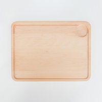 Beech cutting board with groove 395x295x20 mm