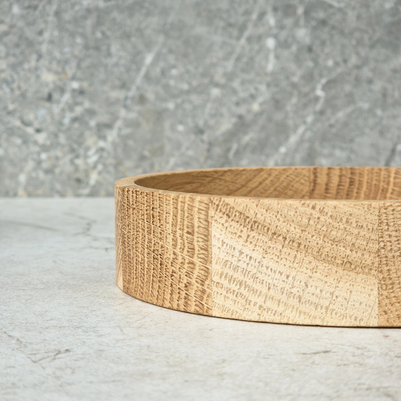 Oak snack bowl dia200x30mm