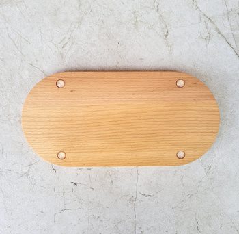 Beech deco tray 250x120x15 mm 