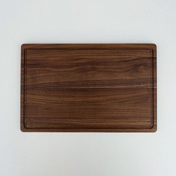 American walnut cutting board with groove 430x280x19 mm