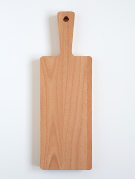 Beech cutting board with handle  395x130x20 mm