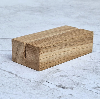 Wooden menu stand 105x50x30mm+ LOGO