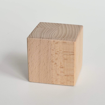 Beech cube 60x60x60mm