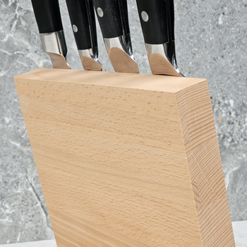 Blok magnetyczny stojący bukowy (4 noże)