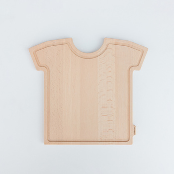 Beech board T-shirt shaped 250x280x15 mm