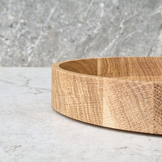 Oak snack bowl dia150x30mm