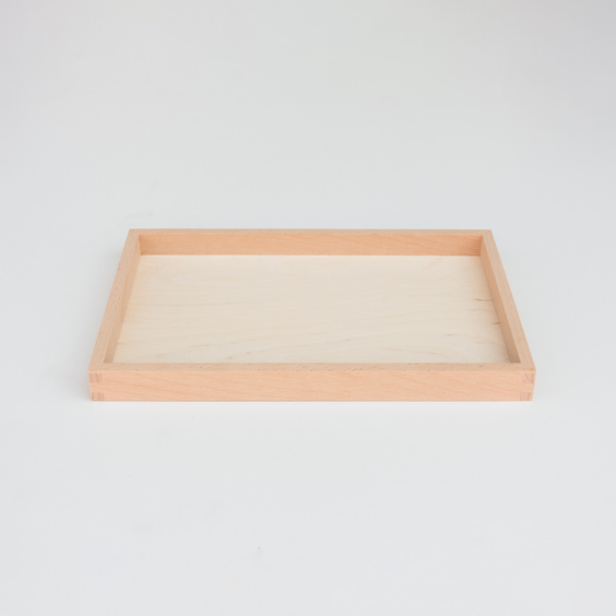 Beech deco tray 300x200x25 mm