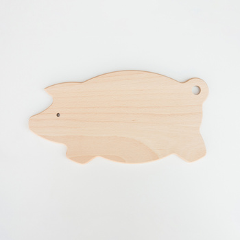 Beech board pig shaped 290x150x9 mm