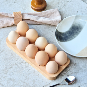 Beech tray for 10 eggs 235x100x20mm