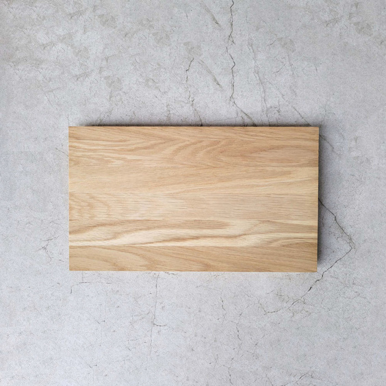 Oak cutting board with oblique sides 340x200x15mm