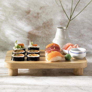 Oak display deco sushi tray 290x200x50 mm