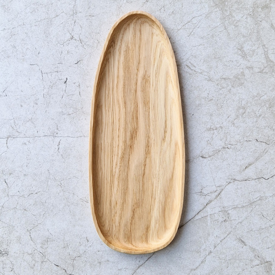 Oak deco tray  STONE 350x140x15mm