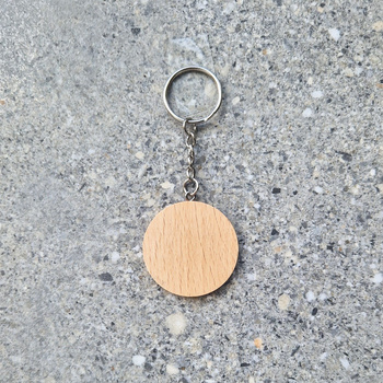 Keychain with screw ∅40 mm